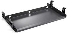 Keyboard Tray Under Desk Heavy-Duty Metal Slide-Out Platform Drawer Gray