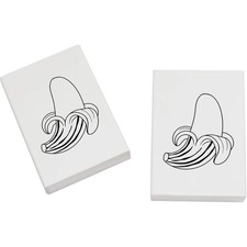 2 Radiergummis/Gummis "Peeled Banana" 45 mm (ER00047449)