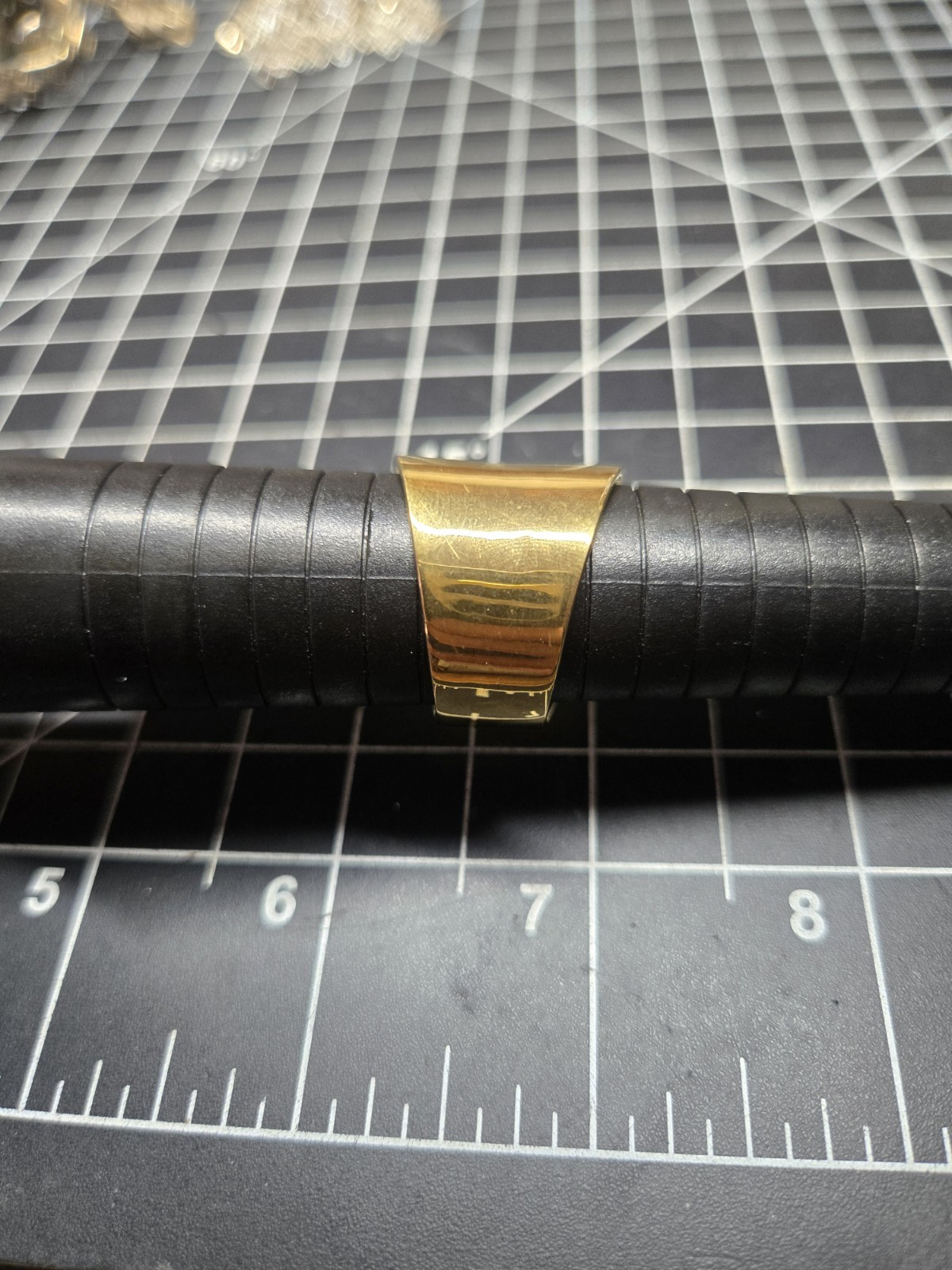 large statement ring gold plated sterling silver … - image 9