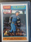 2025 Topps Heritage Jose Miranda 24 Record Braker Hit In 12 Consecutive at Bats
