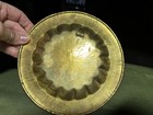 Vintage Brass Plate with Peacocks Design 7 3/4" Dia. Hang on wall green red gold — photo 5