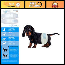 Super Absorbent Male Dog Wraps - 400 Count Disposable Diapers, Adjustable, Incon