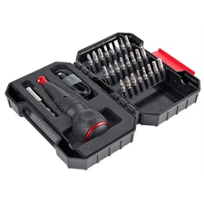 Vessel Tools Rechargeable Ball Grip Screwdriver with 25-pc Bit Set