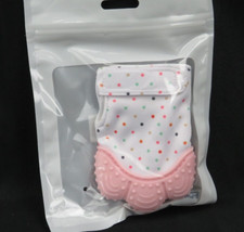 Baby Silicone Teething Mitten Gloves - Pink, 2 Pack