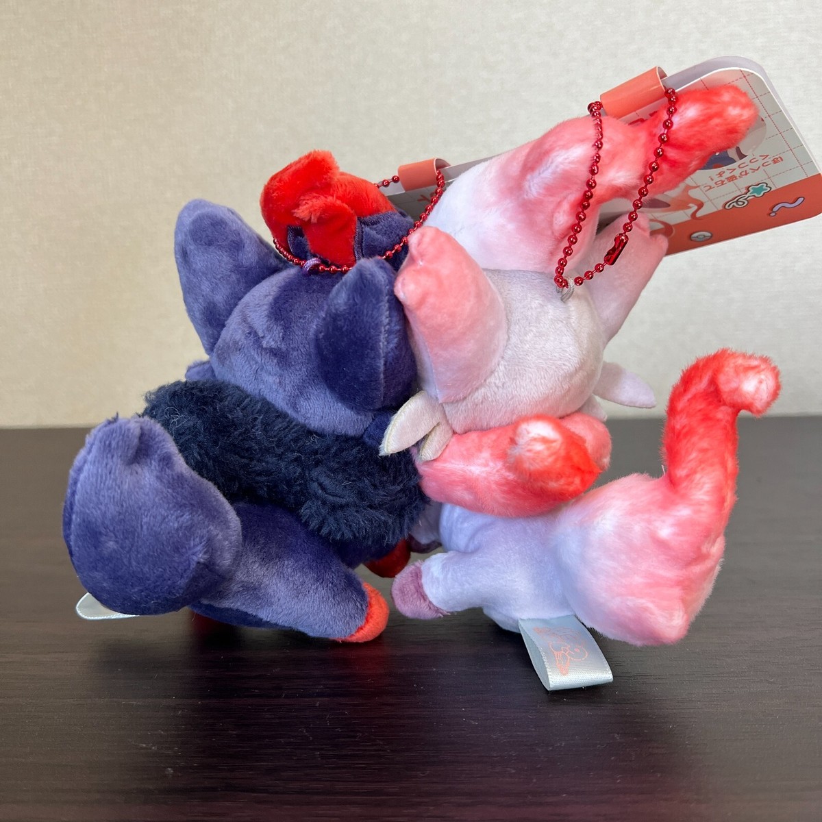 Pokemon Center Limited Zorua & Hisuian Zorua Magnetic Plush
