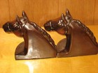 Vintage 1940's set of two horse head bookends. Heavy weight. — photo 6