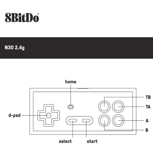 8BitDo N30 NT 2.4G Wireless Gamepad for Original NES Play NES Wirelessly - Picture 8 of 10