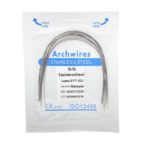 Dental Orthodontic Stainless Steel Arch Wire Rectangular Ovoid/Square/Natural - Picture 34 of 38
