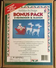 Holidays by Design BONUS PACK 2 Reindeer  Sleigh Perfect for BEAN Toys New 