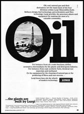 1977 Lurgi Mineraloltechnik Frankfort Germany Oil Refinery Photo  Print Ad