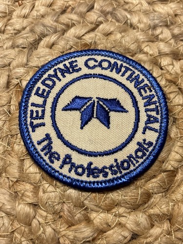 Rare 80s Teledyne Continental Aircraft Engine Plane PATCH Vtg Airline Logo 70s