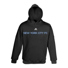 New York City FC MLS Adidas Team Wordmark Logo Pullover Hoodie Toddler (2T-4T)