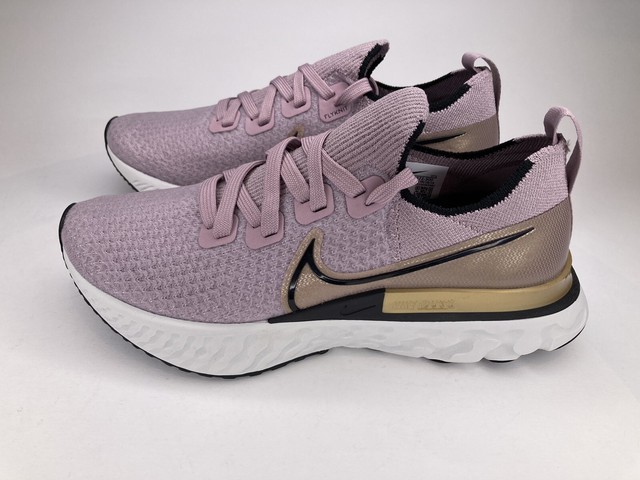 Nike React Infinity Run Flyknit Running Shoes CD4372 500 Pink Metallic Gold Sz 8 | eBay