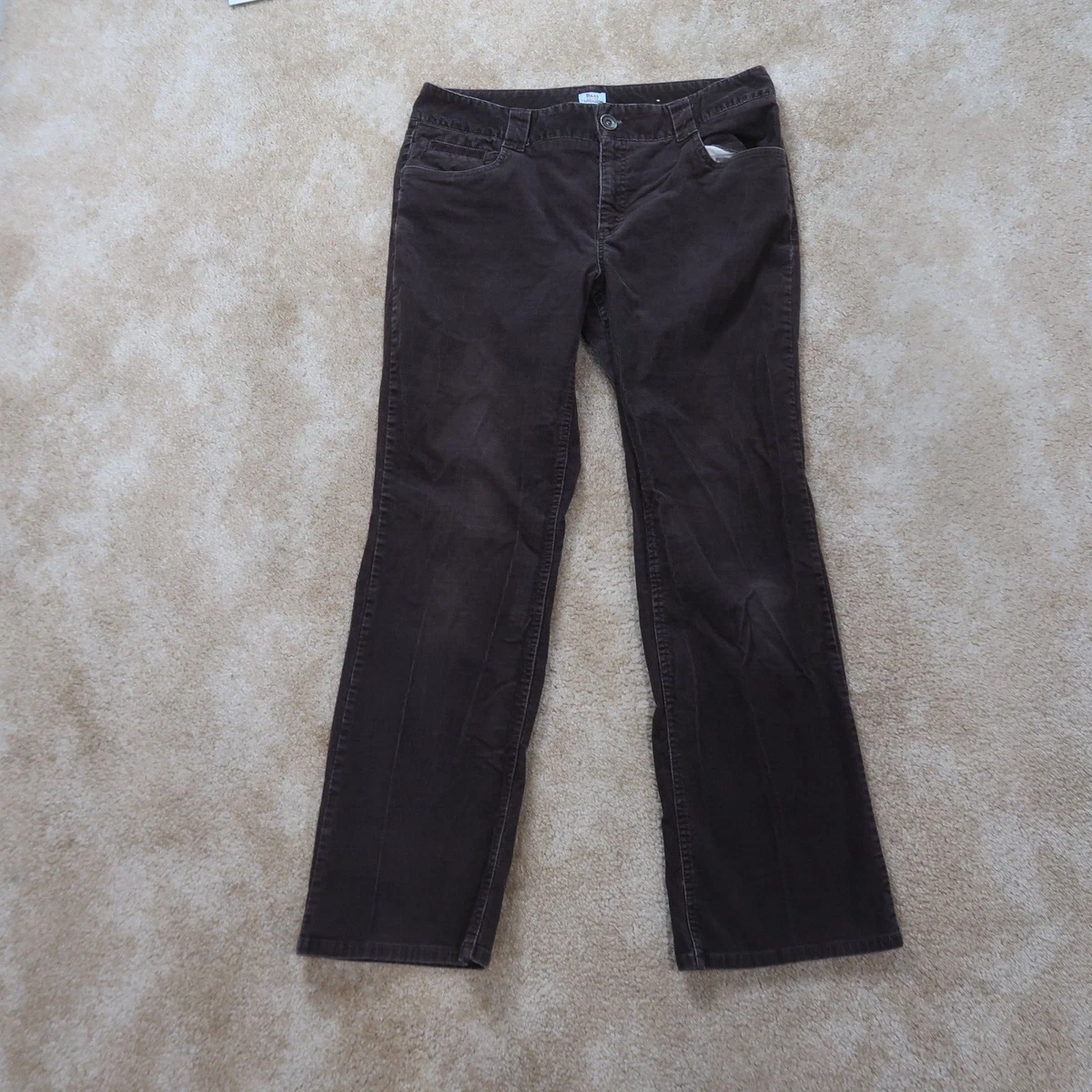 GH Bass Co Bootcut Corduroy Pants Jeans Women's Size 12 Brown cord