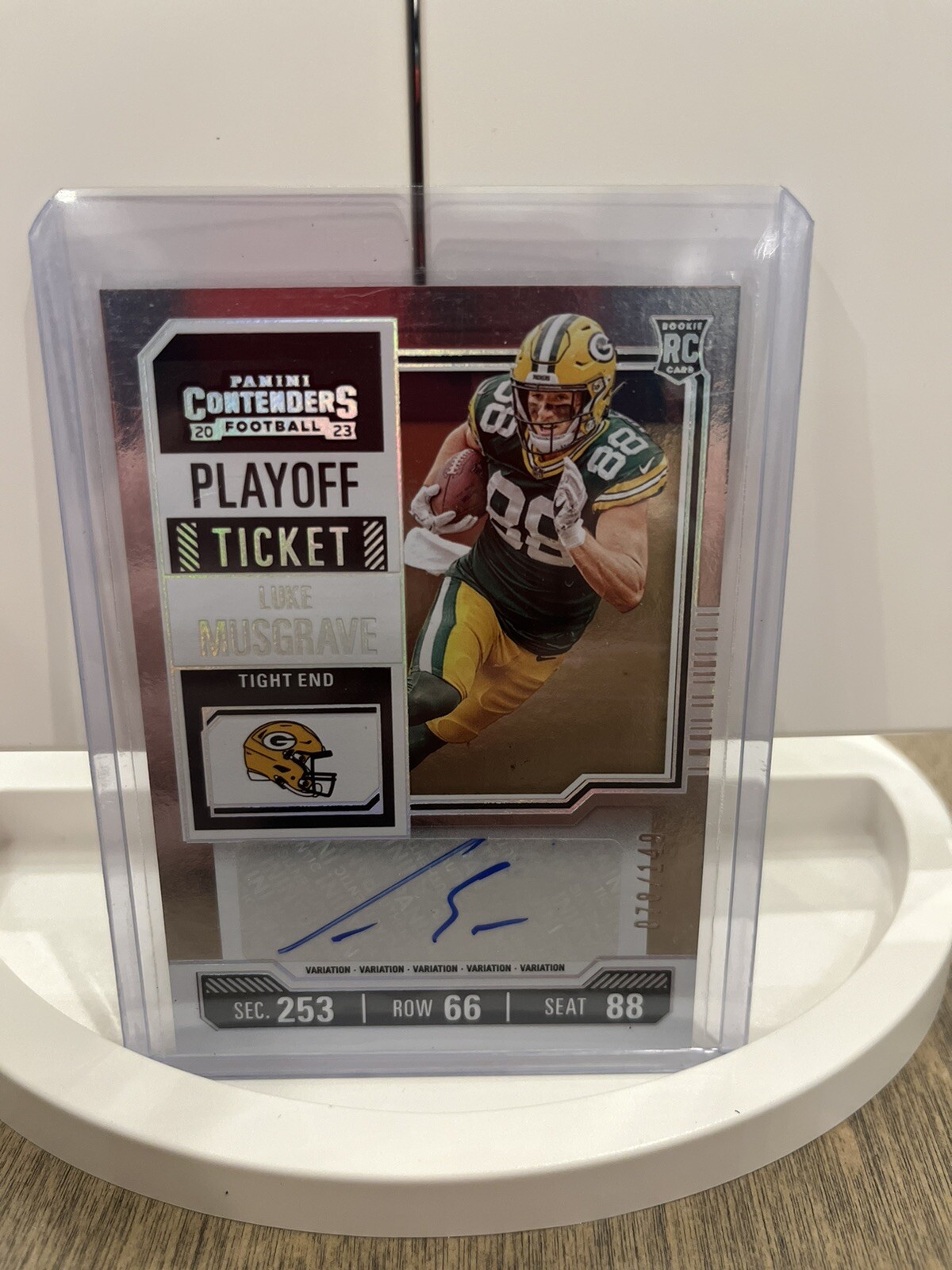 2023 panani Contenders playoff ticket rookie auto luke musgrave /149