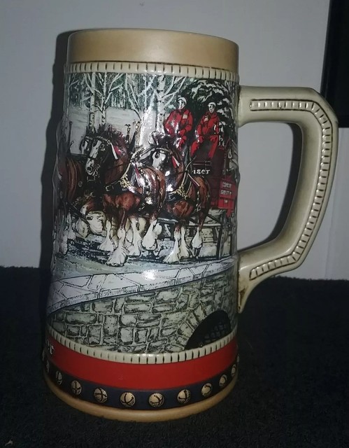 budweiser beer steins 1988