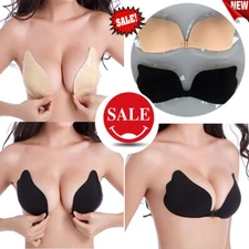 Silicone Gel Invisible Bras Self-adhesive Breast Paste Strapless Buckle Bras SYF