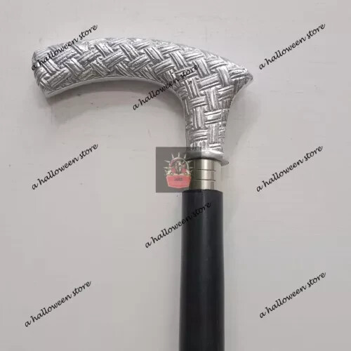 Engraved Designer Solid Metal Head Handle Vintage… - image 2