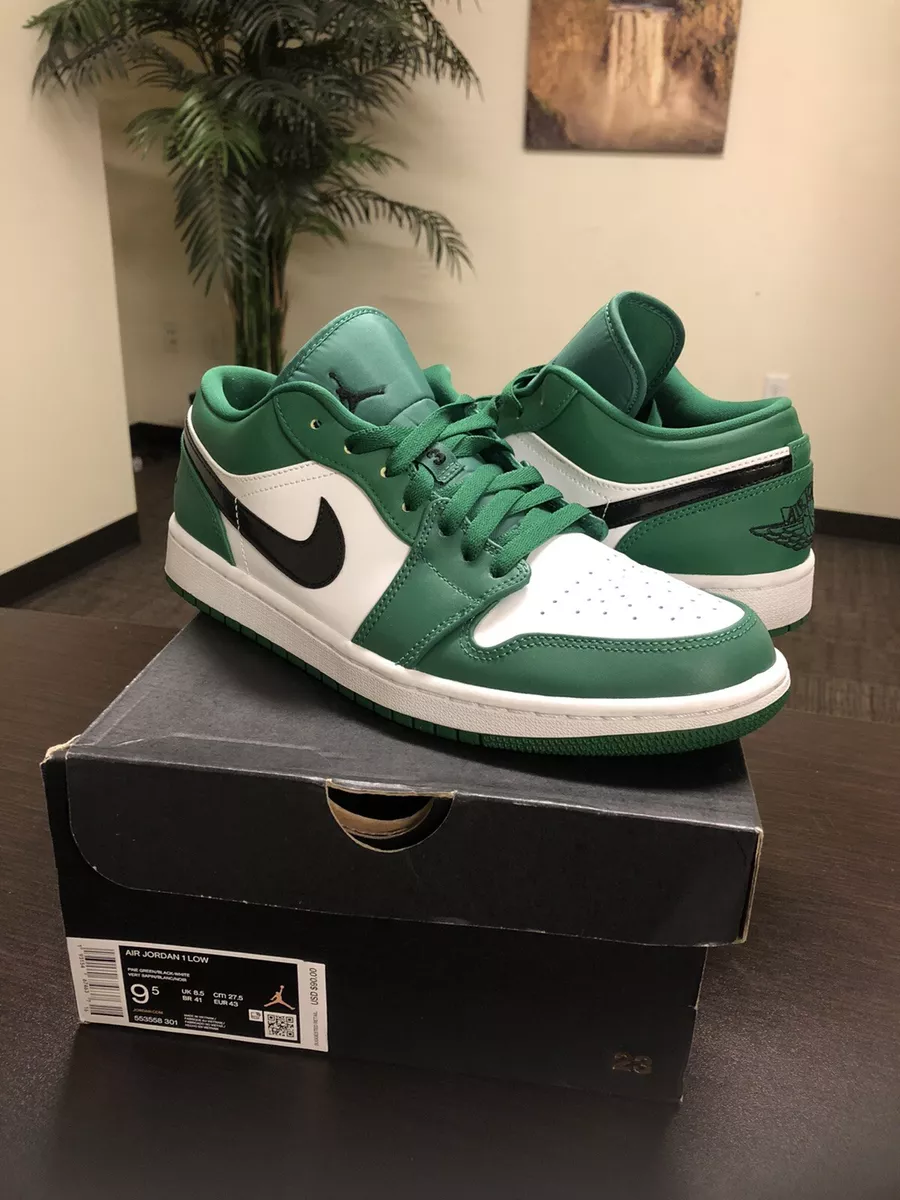 Nike Jordan 1 Low Pine Green 2020 (553558-301) Men's Size 9.5