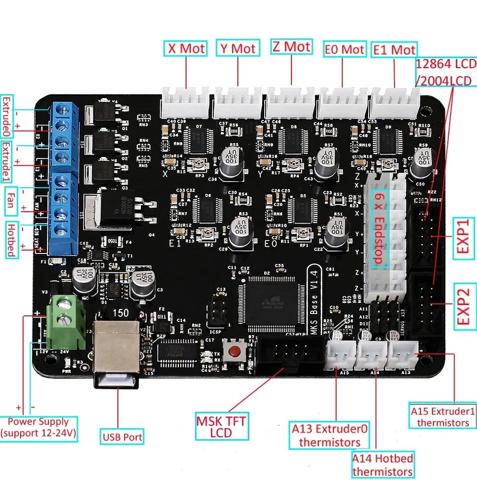 Cable LCD de 150 cm para impresora 3D Prusa MK3 Creality CR-10 Ender 2004 12864 10P Foto 3 de 4