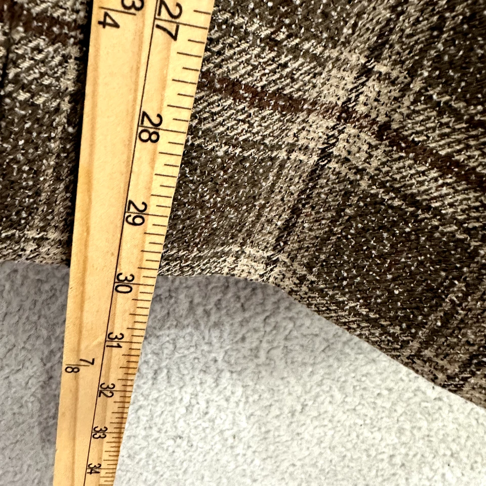 Traje Clio Blazer Marrón a Cuadros Talla 12 Academia Retro Botón Carrera Preppy De Colección Foto 4 de 4