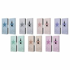 FUNDA BILLETERA LIBRO CUERO PASTEL ESTRELLA BRILLO MONIKA STRIGEL PARA TELÉFONOS SONY 1