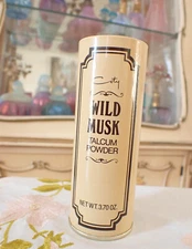 VTG Sealed 1970s Coty Div. Pfizer WILD MUSK Talcum Powder 3.7 Oz ORIGINAL
