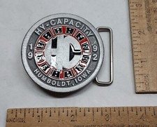 1992 - HY-CAPACITY - Humboldt, Iowa - Limited Ed - belt BUCKLE - listing 6995