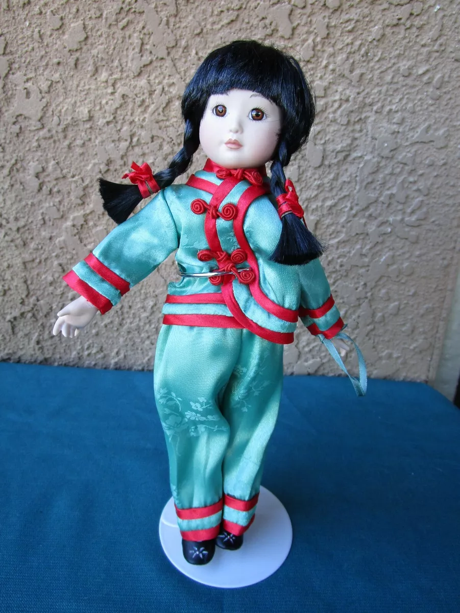 VINTAGE THAILAND PORCELAIN BISQUE DOLL