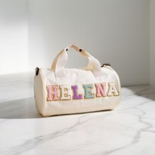 Custom Name Dance bag for Girls, Toddler Girl Small duffel Handmade Gymnastics