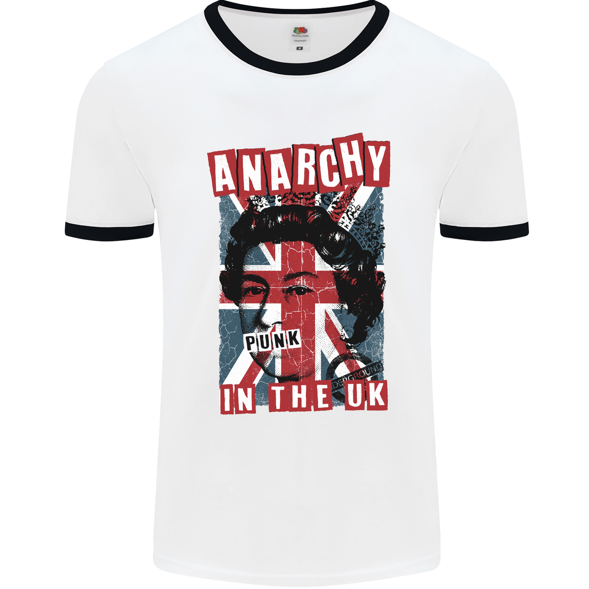 Anarchy in the UK Punk Music Rock Mens Ringer T-Shirt UK