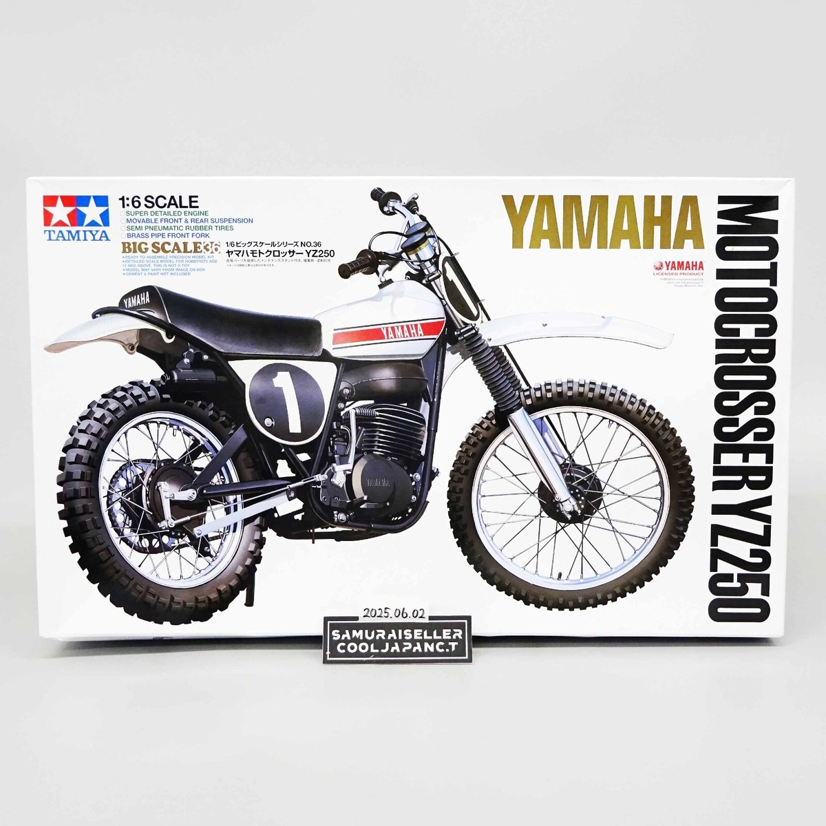 YAMAHA YZ250 ！1/6スケールモデル！バイク！ 1/6 オートバイシリーズNo.36 ヤマハ モトクロッサーYZ250
