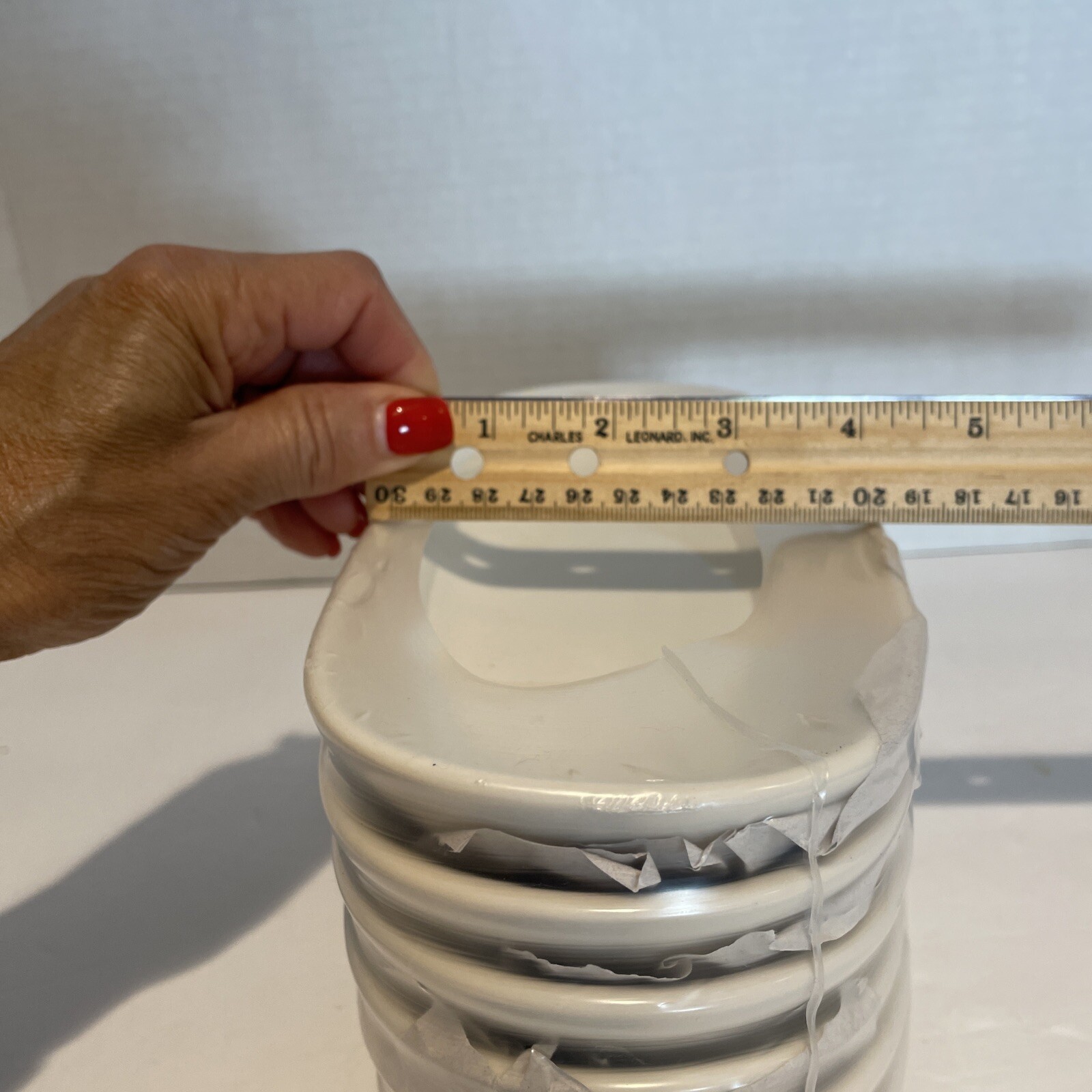 NEW Tuxton Au Gratin Baking Casserole Dishes Stoneware Oval White Lot of 6