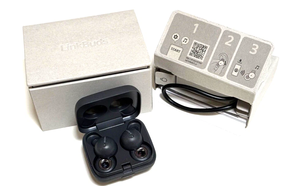 Fones de ouvido intra-auriculares Sony WFL900W LinkBuds cinza verdadeiramente sem fio - YY2953 - Imagem 2 de 3