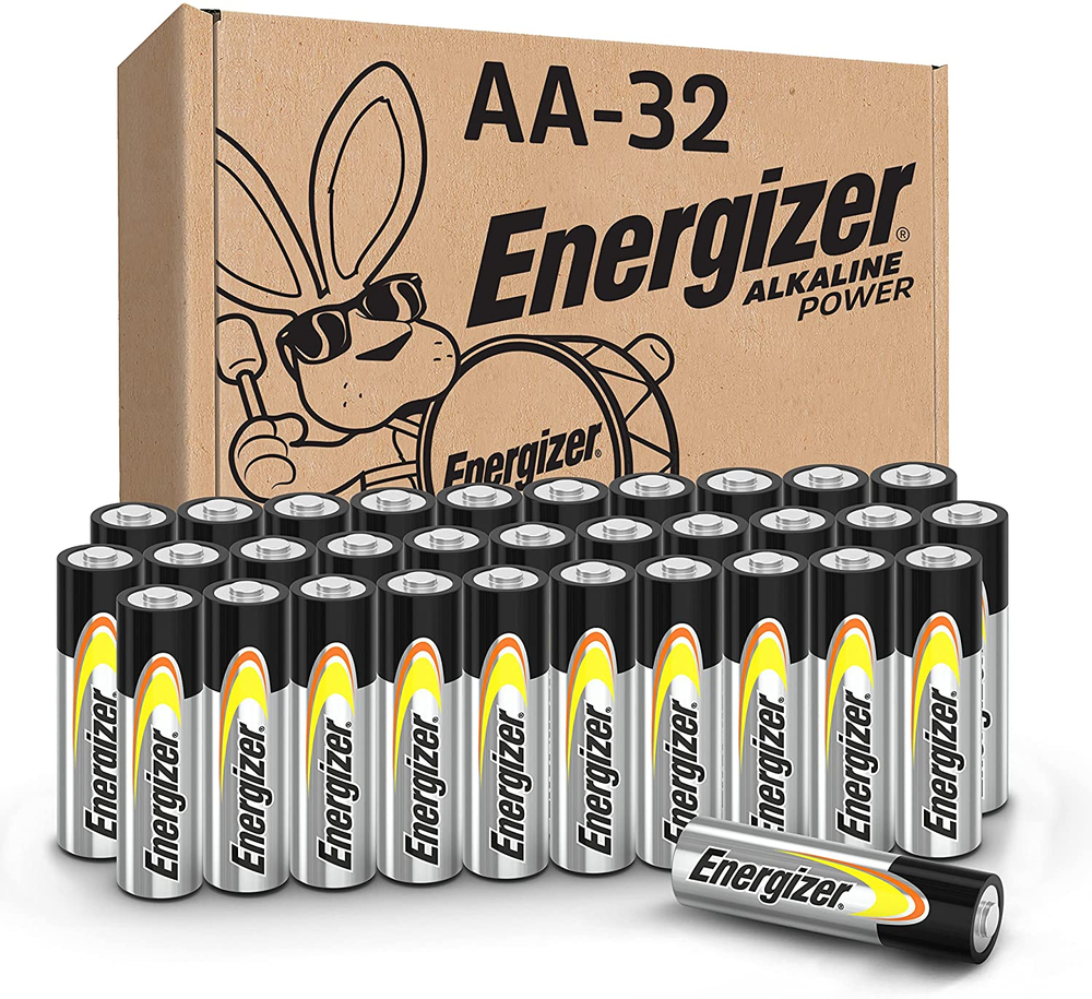 Alkaline Batteries AA, Alkaline Power Double a Battery Alkaline, 32 Count