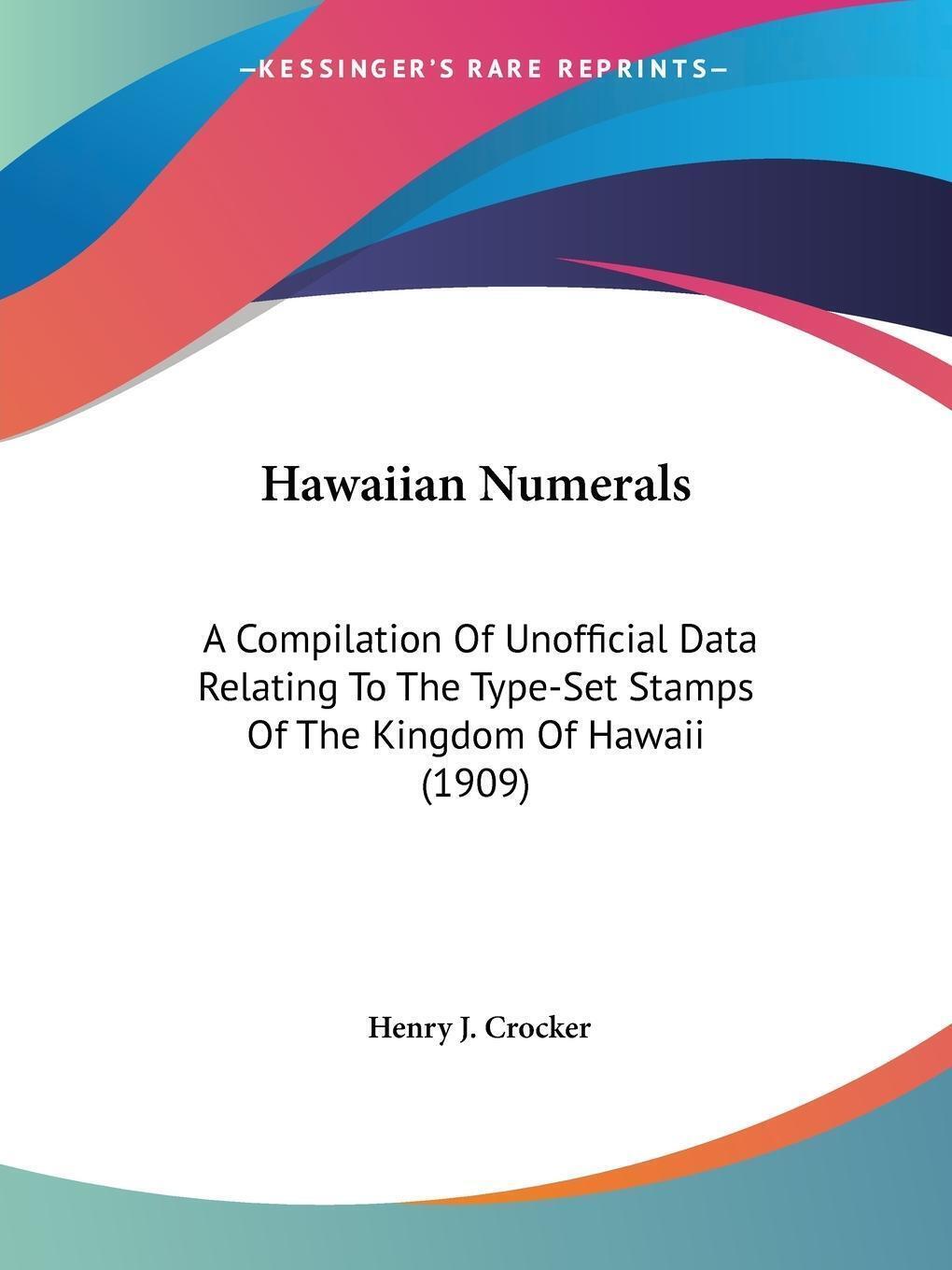 Thumbnail - Henry J. Crocker | Hawaiian Numerals | Taschenbuch | Englisch (2009) |