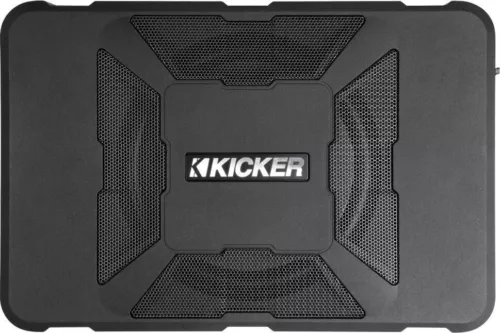 KICKER Hideaway HS8 8" 150W Car Audio Powered Subwoofer Sub Enclosure - Black...