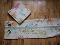 Next Bright Painterly Floral Curtains Eyelet Lined 53x90 100% Cotton Next Bright Painterly Floral Curtains Eyelet Lined 53x90 100% Cotton