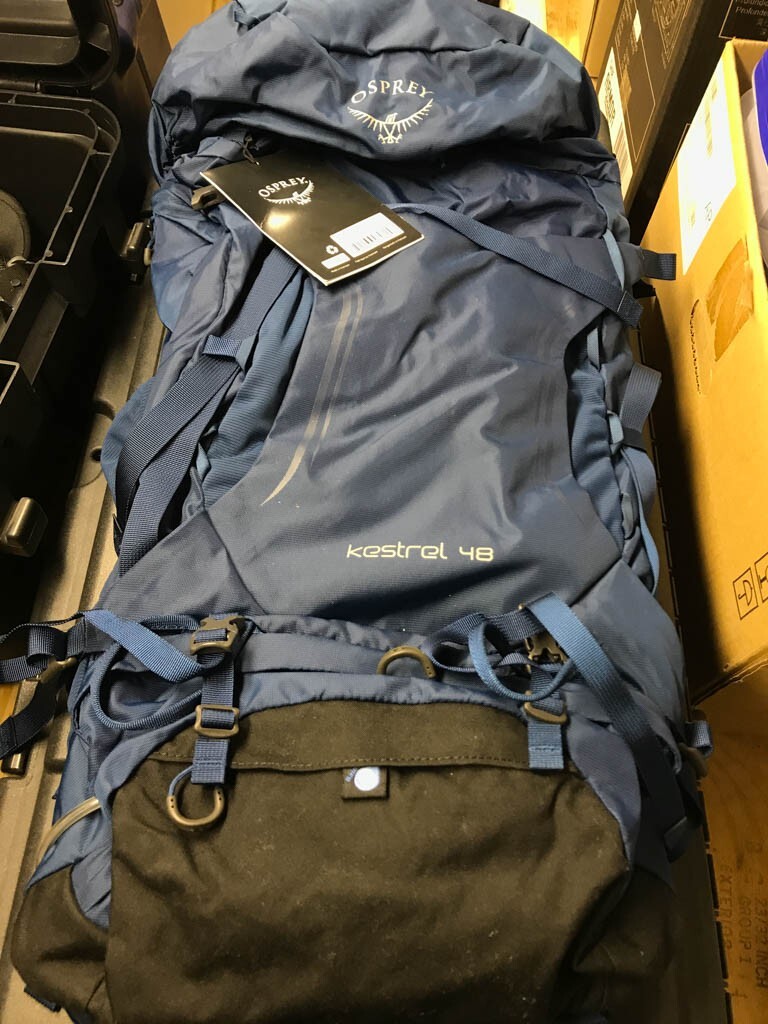 Osprey Kestrel 48 48L ML Blue Backpack Outdoors Hiking Pack 