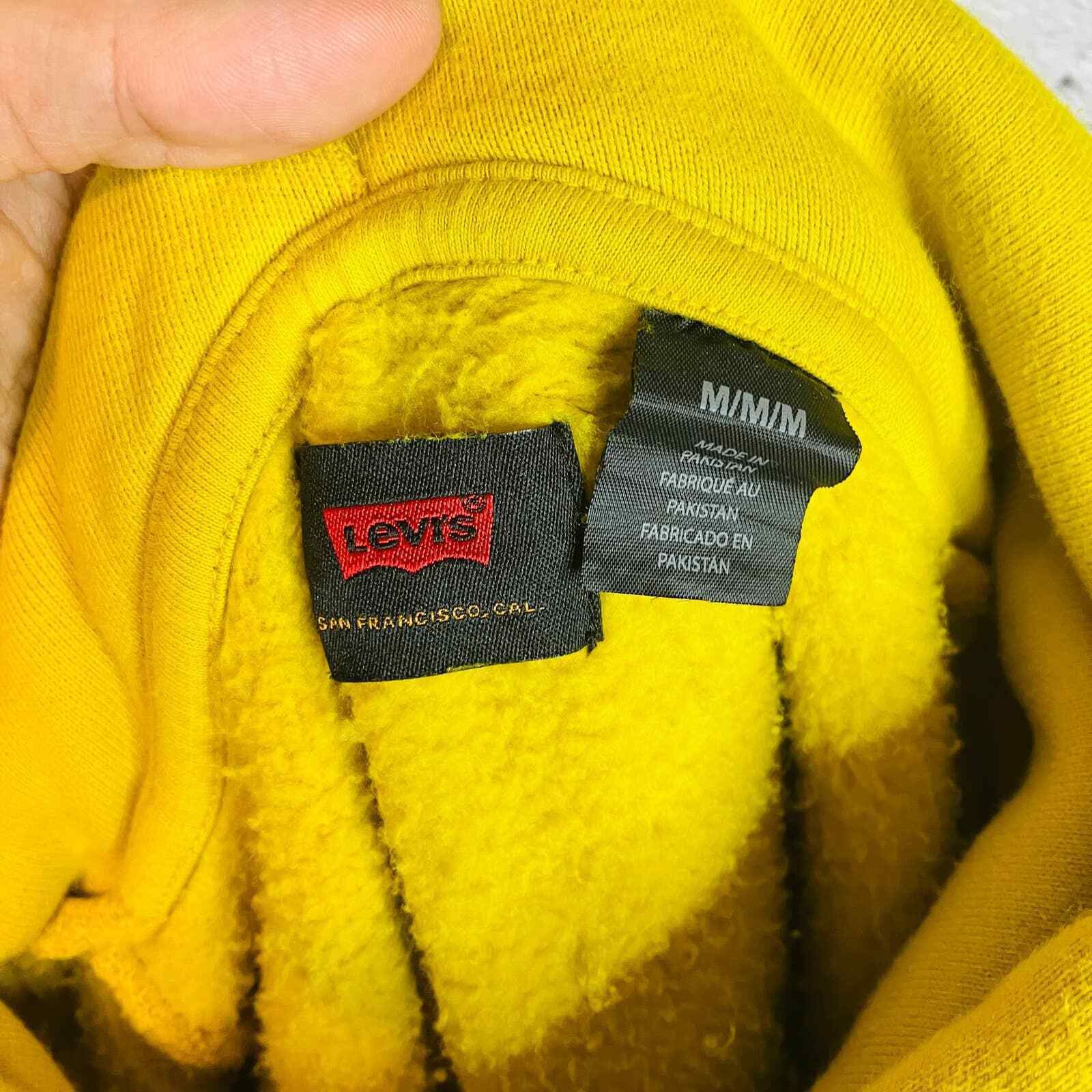 Levi’s Hoodie M Yellow Mustard Oversized Skate Sw… - image 7