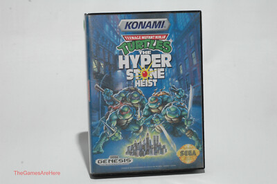 Teenage Mutant Ninja Turtles: The Hyperstone Heist Genesis, 1992 Complete w Wear