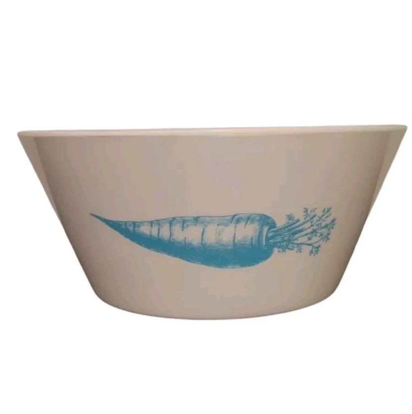 Thomas Paul Bowl Bunny Dinnerware Melamine Soup Carrot Rabbit Cereal Aqua Blue - Image 3 of 4