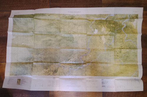 Vietnam War Map 1965 Combat Room Map Sheet 6640 IV N Series L8020