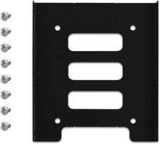 2X 2.5" to 3.5" Bay SSD Metal Hard Drive HDD Mounting Bracket Adapter Dock/ Tra
