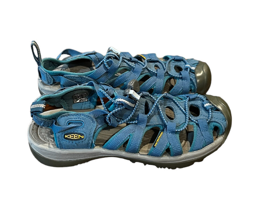 KEEN Sandalo sportivo da donna blu sussurrato punta chiusa impermeabile da donna taglia 7 5