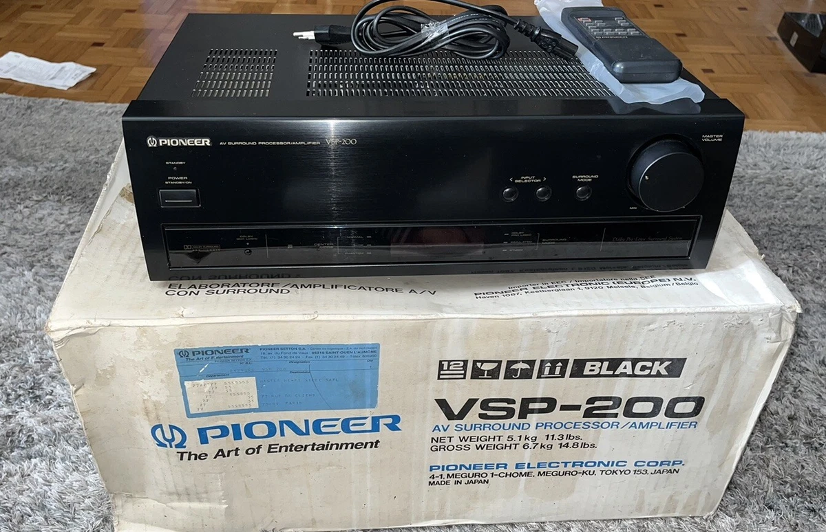 Pioneer VSP-200 Processeur/Ampli AV Surround Vintage - New Old Stock - Ouvert Jamais Utilisé