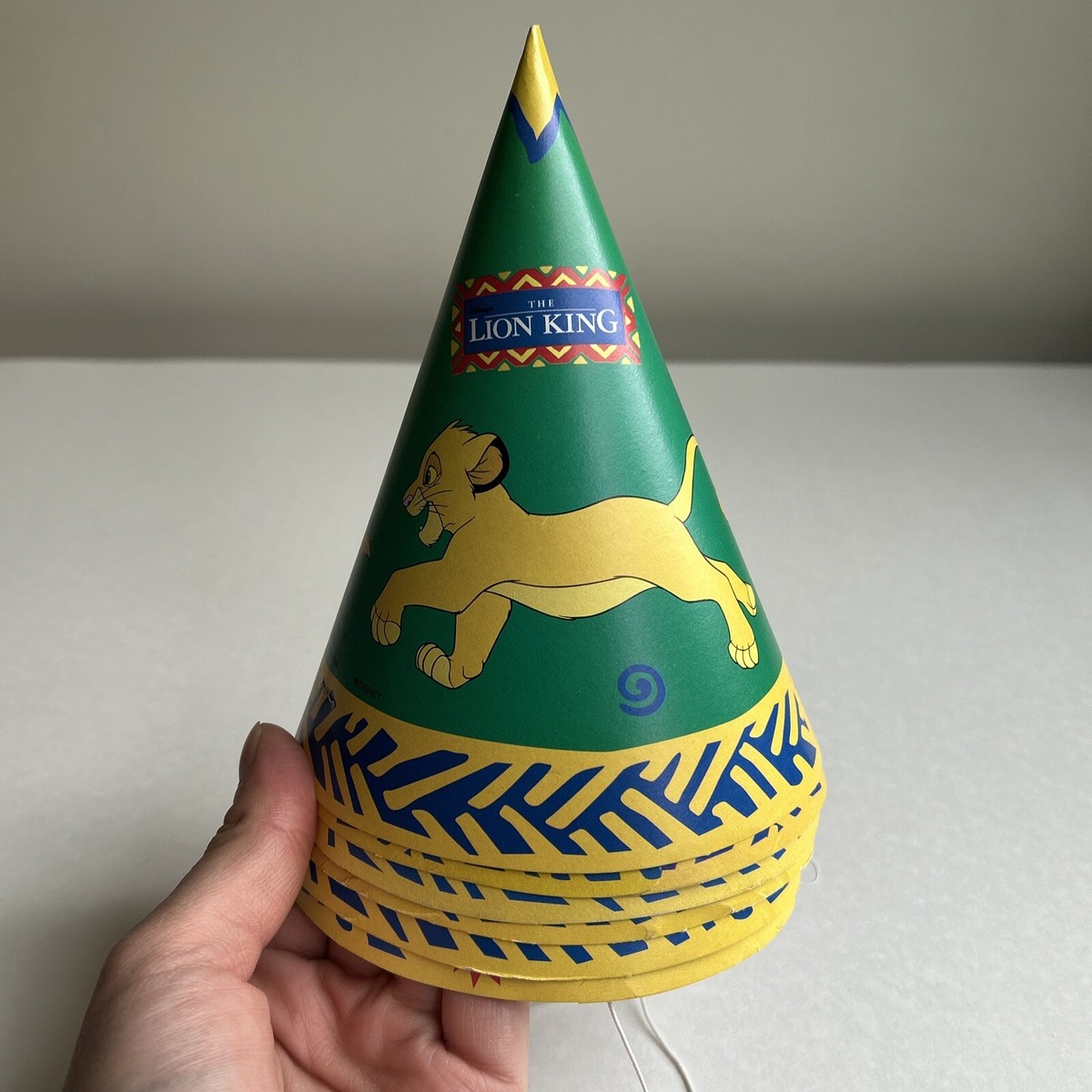 Lot Of Vintage Party Hats Lion King Disney Simba Nala 90s SEE