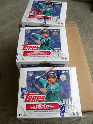 2023 Topps Series 1 Baseball JUMBO THREE BOX LOT  - 3 Factory sealed JUMBO BOXES