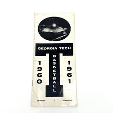 RARE 1960-61 Georgia Tech Basketball Swimming Gymnastics Schedule Booklet