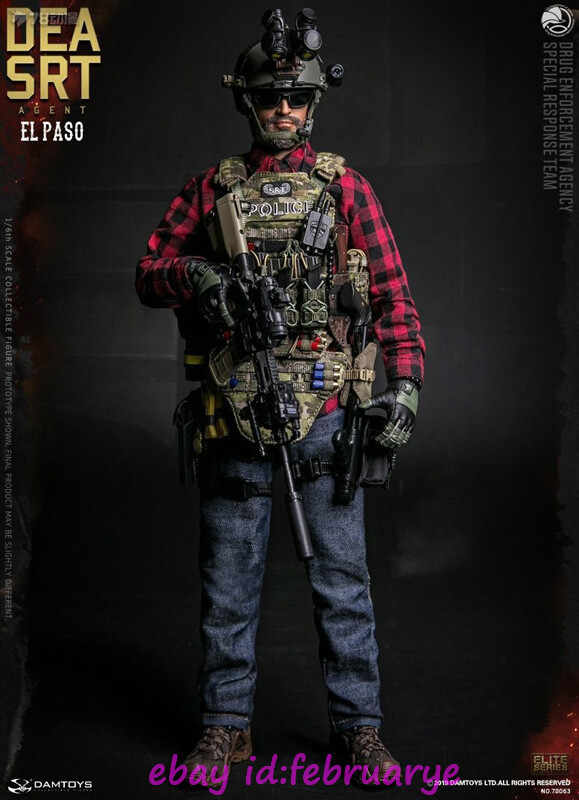 ミリタリー 1/6 DEA Drug Enforcement Administration Damtoys 1/6 78063 Special Response Team DEA SRT Agent El